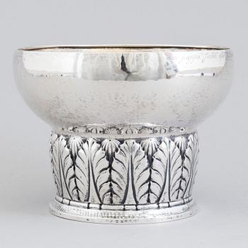 NL DAHLSTRÖM & CO, skål, silver, jugend, Örebro 1920.