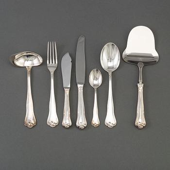 A 52 part silver cutlery set.