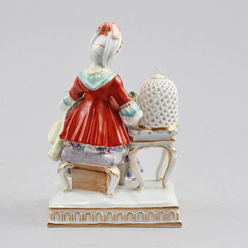 FIGURIN, porslin, Meissen, 1900-talets andra hälft.