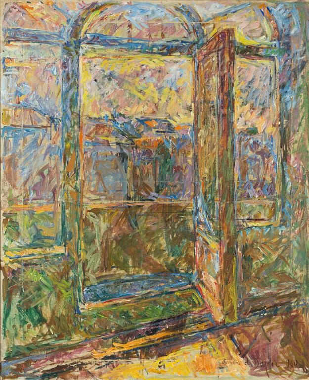 Simone de Dardel, Stadsbild med bro.