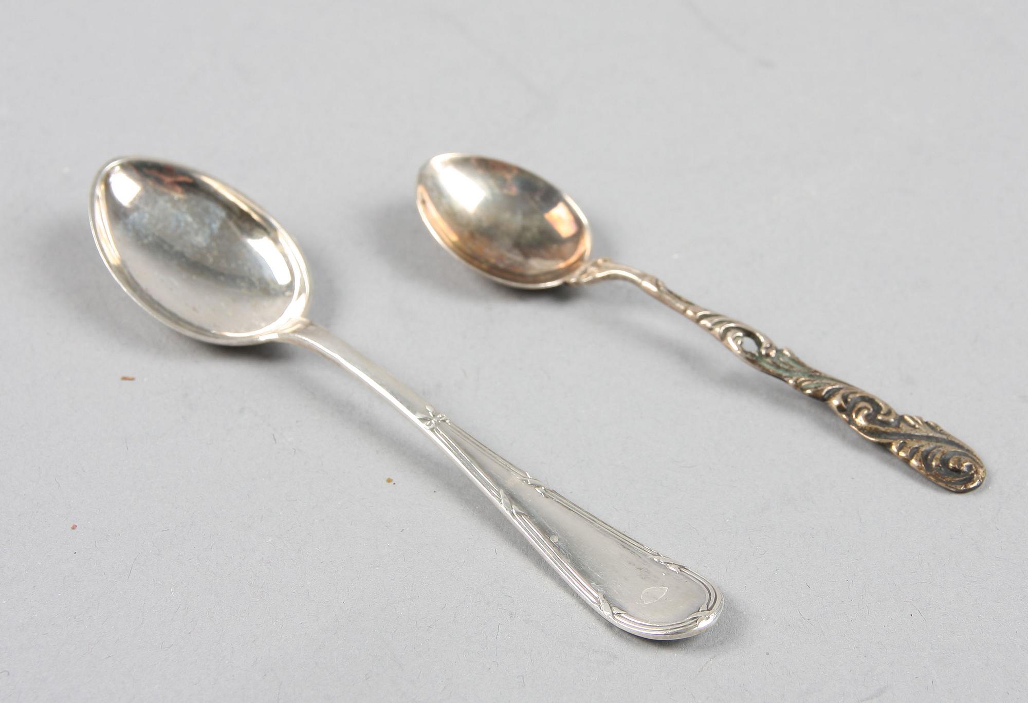 MOCKASKEDAR, 12+12, silver, Axel Larsson, Helsingborg samt Gewe, Malmö, 1900-tal.