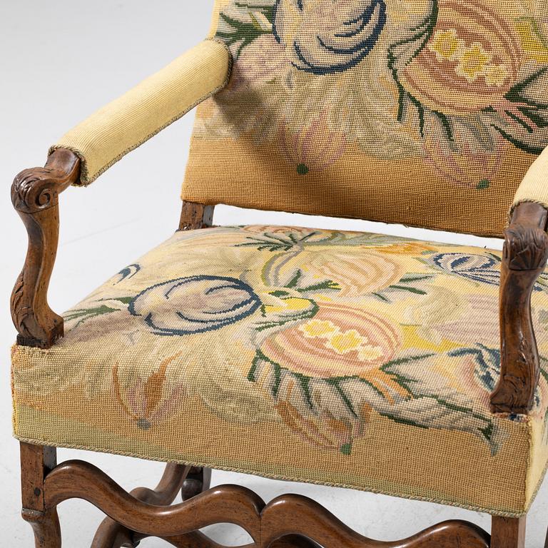 Karmstol, barockstil, Frankrike, 1800-tal.