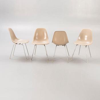 Charles and Ray Eames, chairs, 4 pcs, "DSX", Herman Miller, second half of the 20th century.