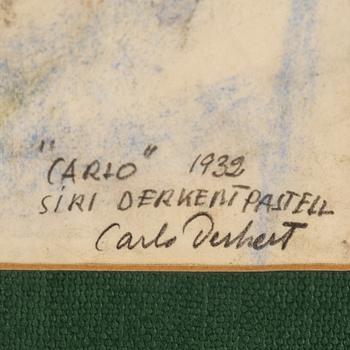SIRI DERKERT, pastell, signed and dated 1932.