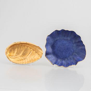 Wilhelm Kåge, a set of two "Carrara" stoneware plates, Gustavsberg.