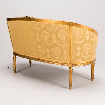 SOFFA, sk. badkarssoffa, gustaviansk stil, kring år 1900.