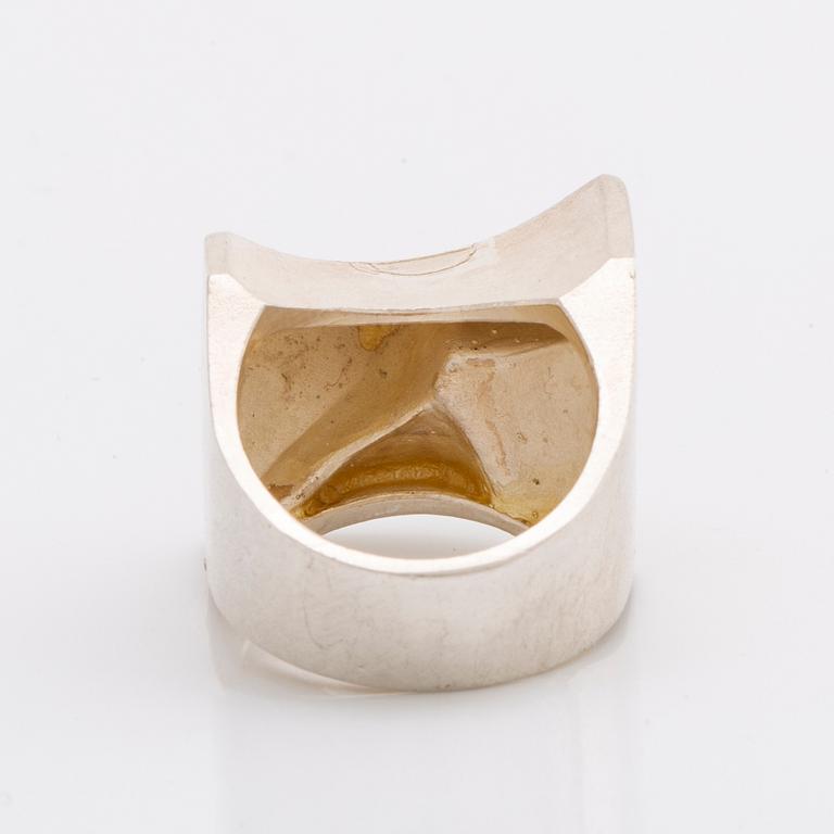 LAPPONIA ring silver, Finland 1980, size 53.