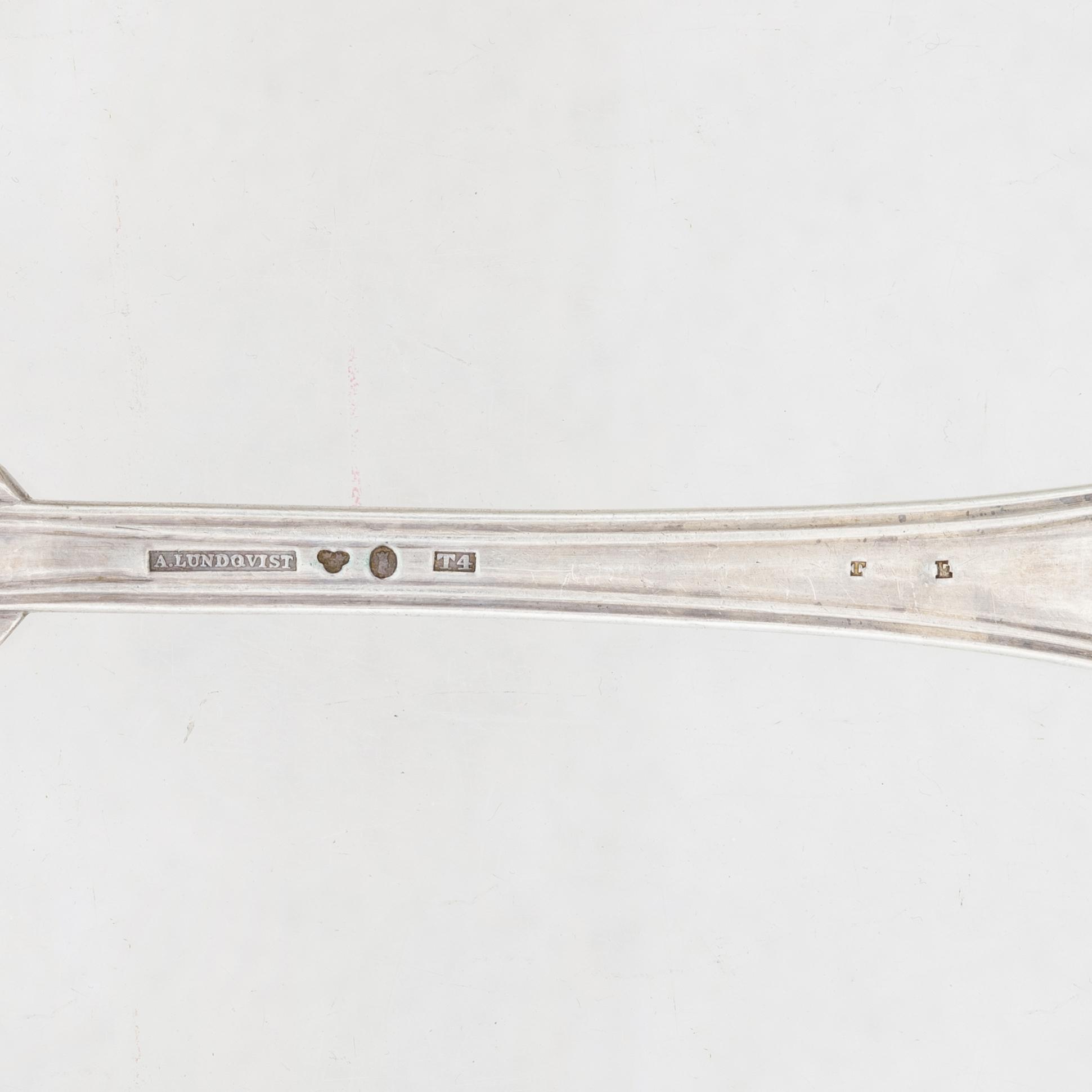 A collection of silver, including Gustaf Möllenborg, 19th century.