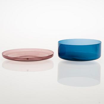 TIMO SARPANEVA, A 36-piece set of the i-line glassware for Iittala. Designed in 1958.