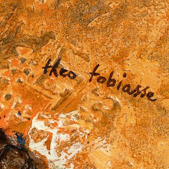 Theo Tobiasse, oil on canvas, signed.