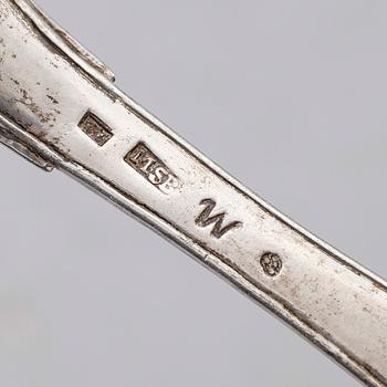 MATSKEDAR, 3 st, silver, 1700-tal. Vikt ca 183 gram.