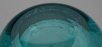 VAS, glas, signerad Tiina Nordström, Iittala.
