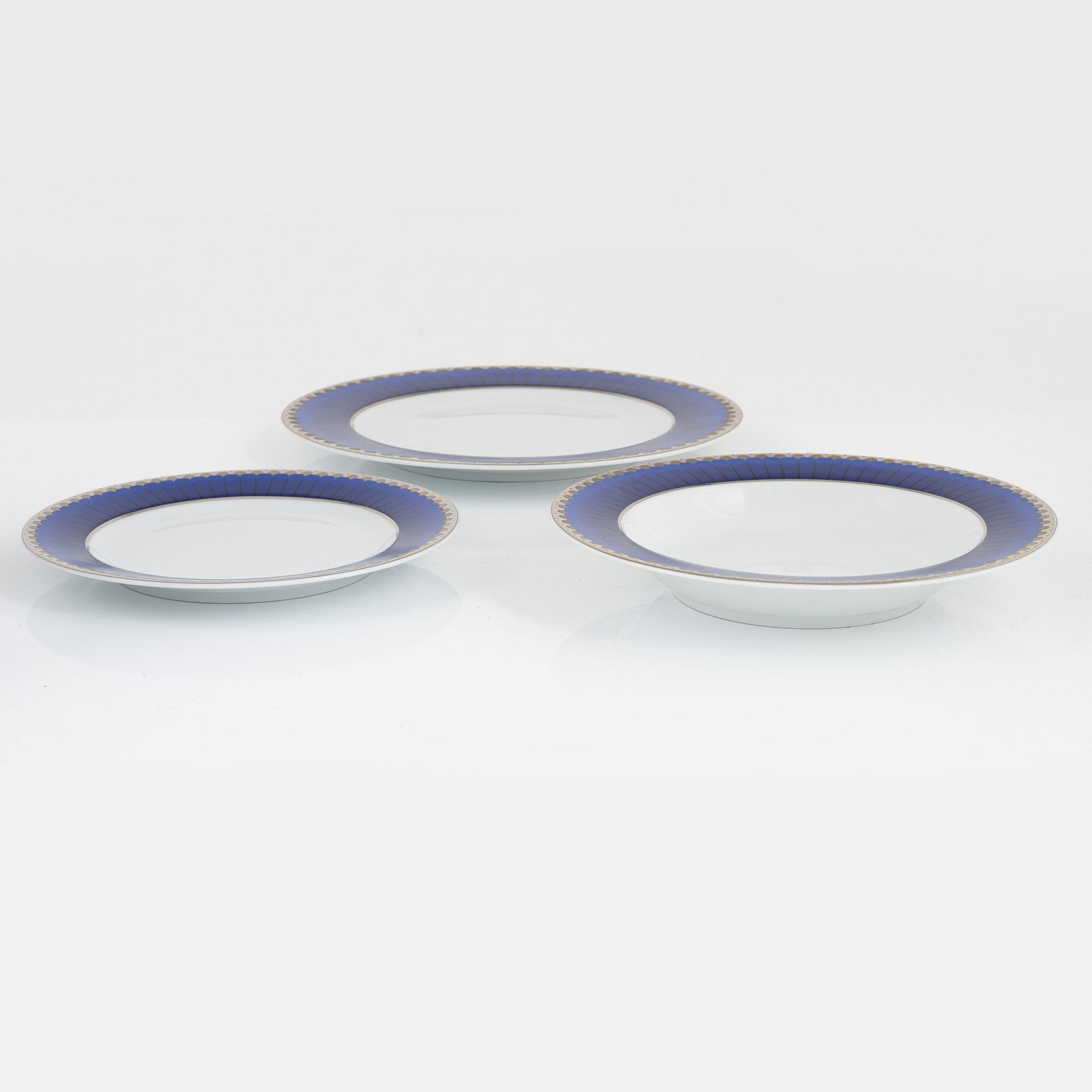 Sigvard Bernadotte, matservis, 41 delar, "Millennium/Marianne", Christineholm, Fyrklövern.