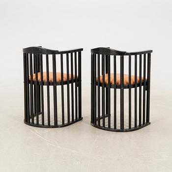 Josef Hoffmann, armchairs a pair attributed to the first half of the 20th century.