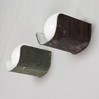 Wall lamp / outdoor lighting, a pair, Sähköliikkeiden Oy (SLO), Finland 1930-40s.
