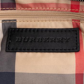 Burberry, a green nylon totebag.