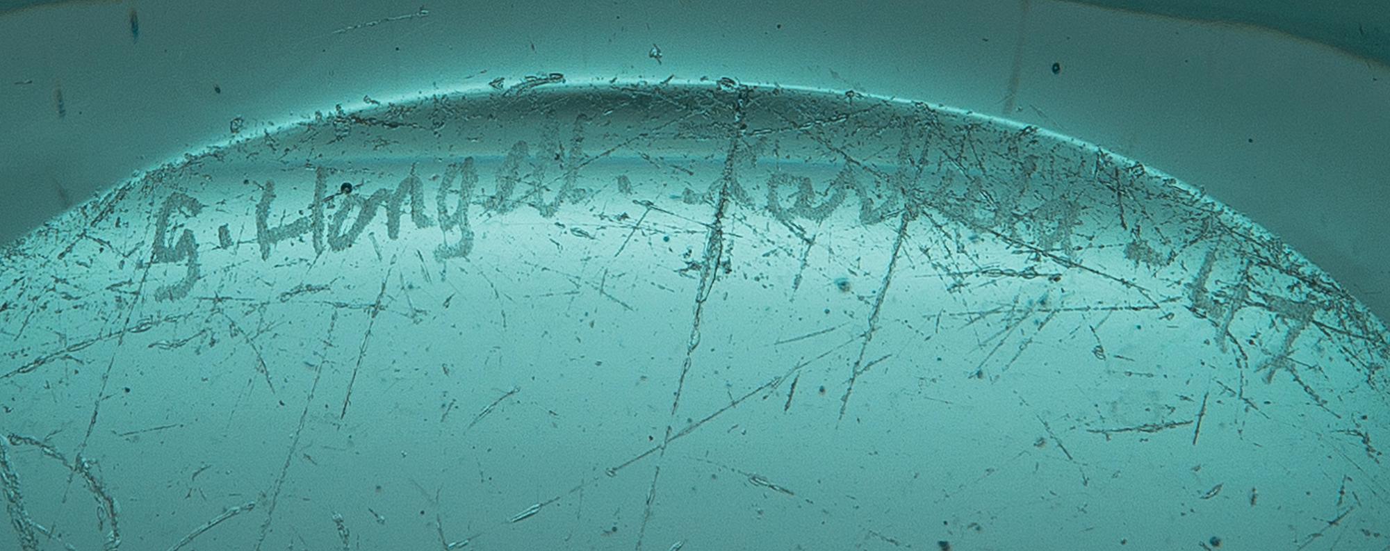 GÖRAN HONGELL, vase, glass, signed and dated, Karhula -47.