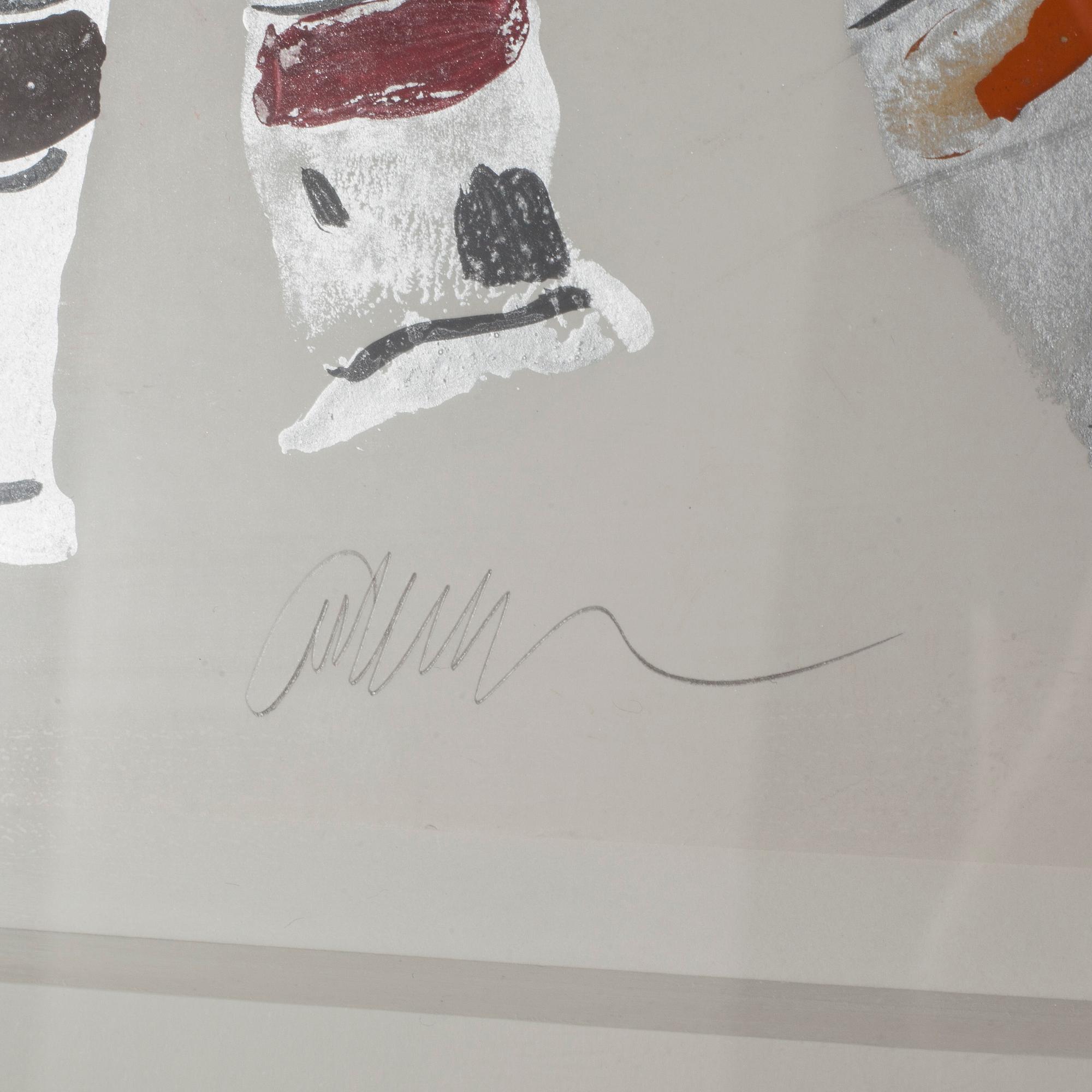 FERNANDEZ ARMAN, gouache on paper, signed, 1987.