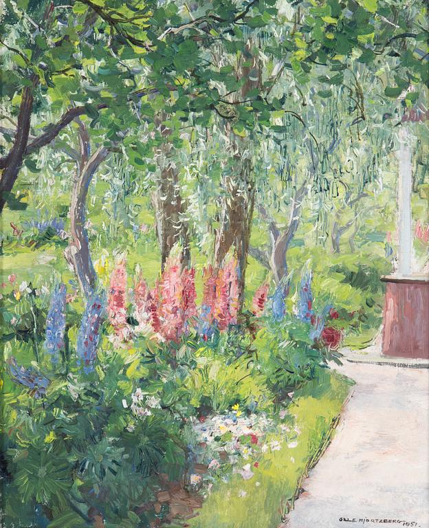 OLLE HJORTZBERG, oil on canvas, signed Olle Hjortzberg and dated 1951.