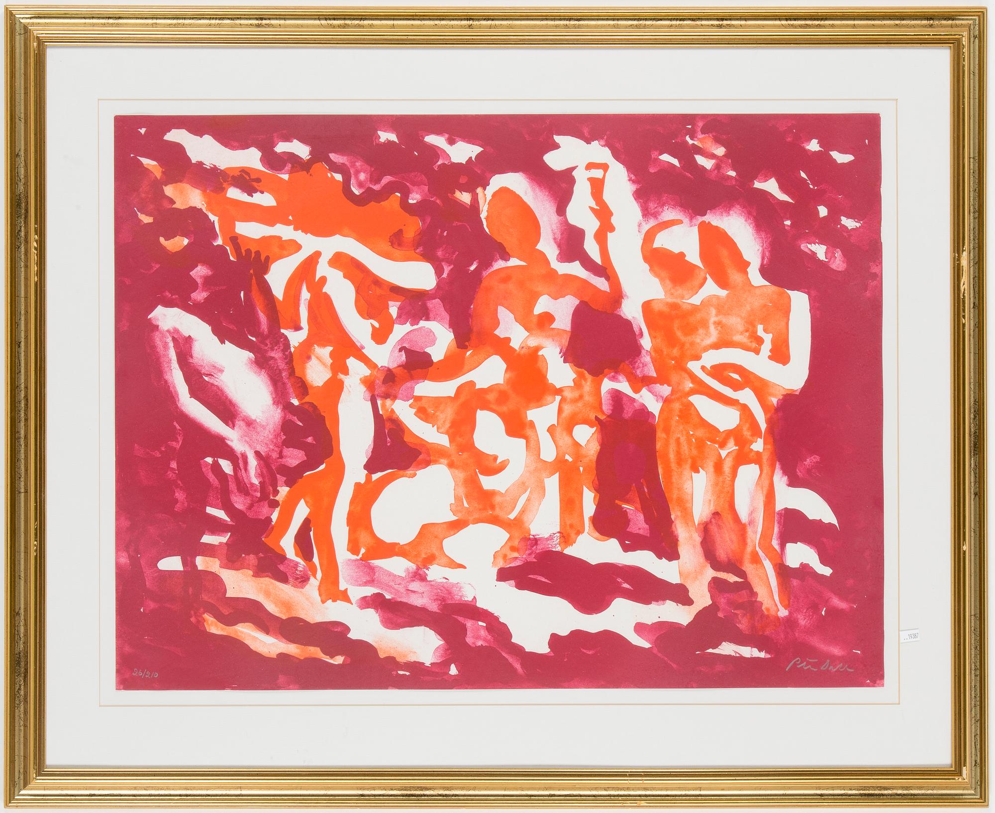 PETER DAHL, färglitografi, signerad och numrerad 26/210.