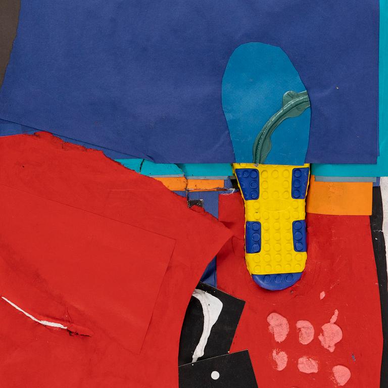 Brian Belott, blandteknik på duk, lampa, signerad och daterad 2016 a tergo.