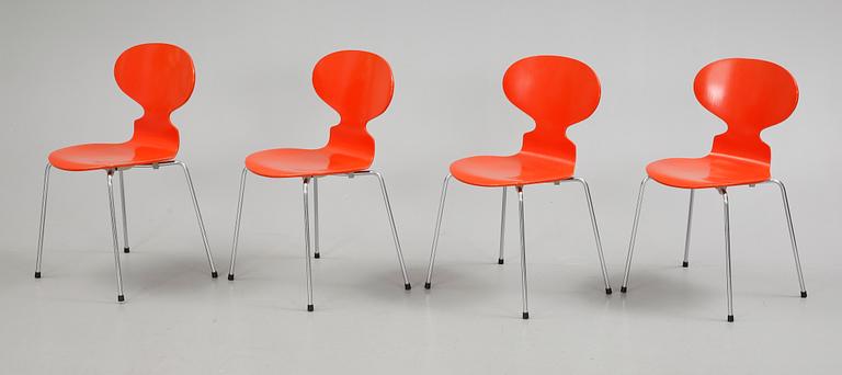 STOLAR, 4 st, "Myran" Arne Jacobsen, Fritz Hansen, 1978.