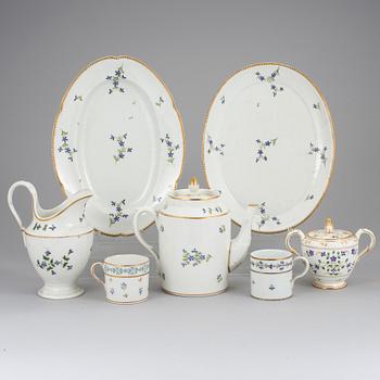 A set of 71 pieces of table wear,  Royal Copenhagen and Barbeaux, Bernardaud B & Co Limoges France.