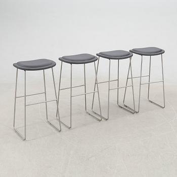 Jasper Morrison, bar stools, 4 pcs, "Hi Pad Stool", Cappellini, Italy, 21st century.