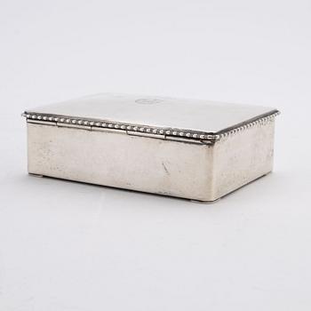 A silver cigarr box, Denmark, 1926.