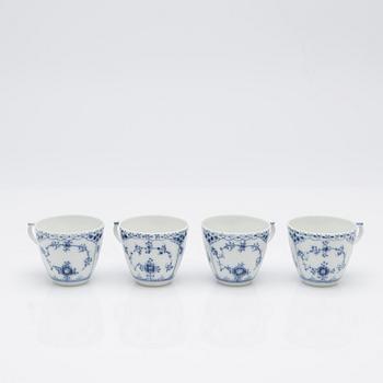 Royal Copenhagen, Service pieces, 20 pieces, porcelain, "Musselmalet helblond and halvblond", Denmark.
