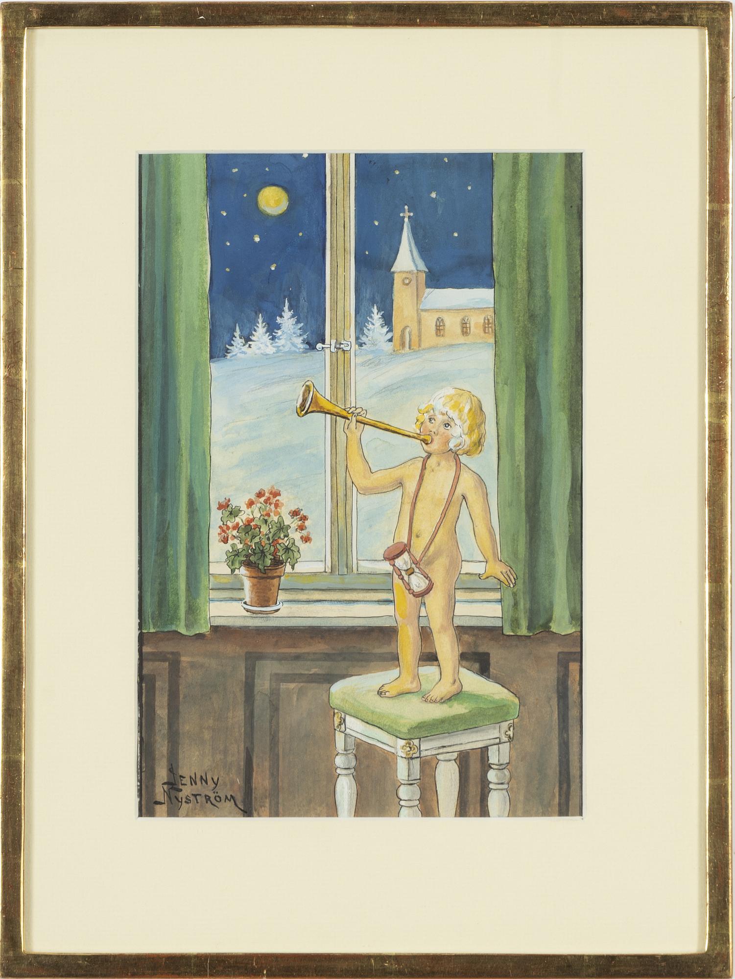 Jenny Nyström, The fanfare.