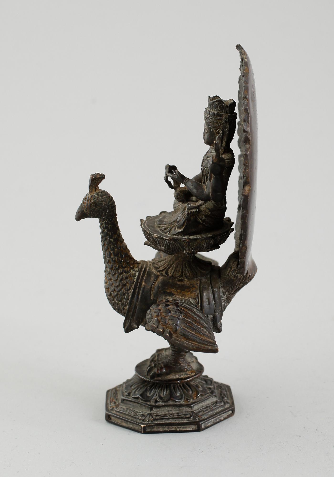 FIGUR, brons, Buddha, Kina, sannolikt 1800-tal.
