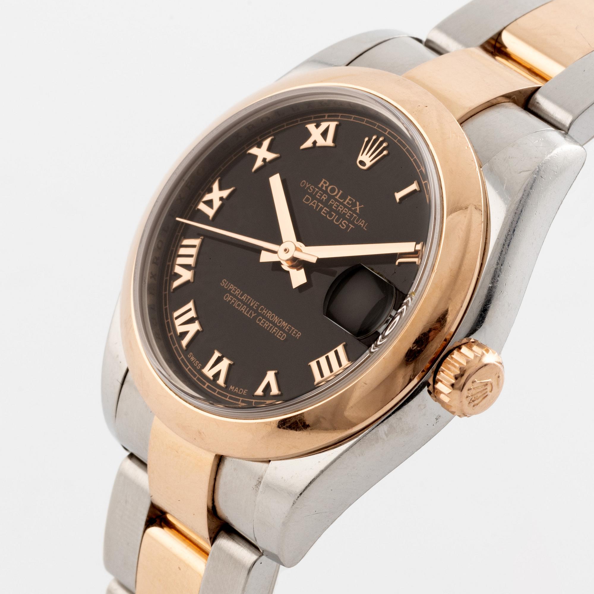 Rolex, Oyster Perpetual, Datejust, armbandsur, 31 mm.