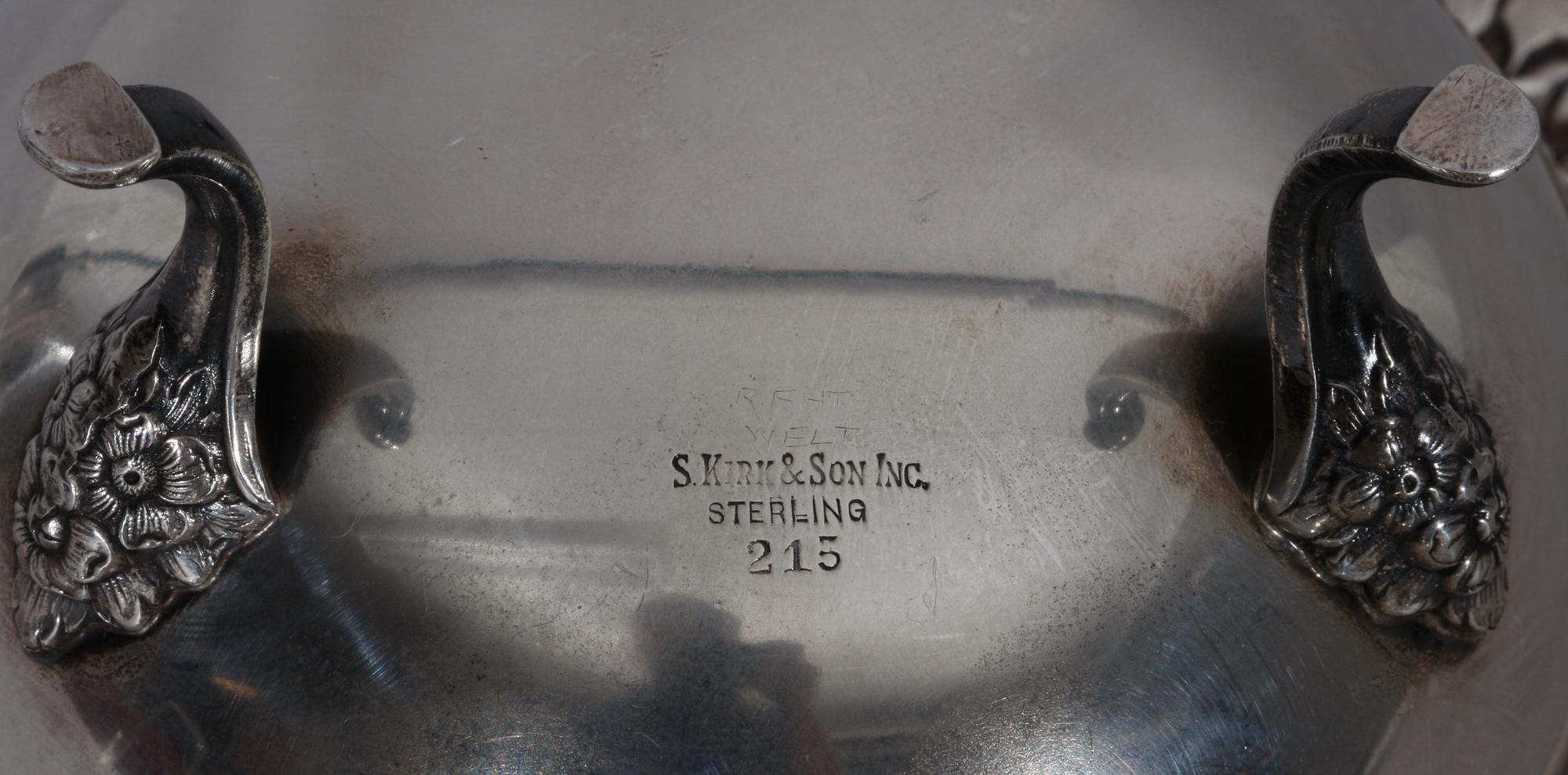 SKÅLAR, 2 st. Sterling silver. S. Kirk & Son.