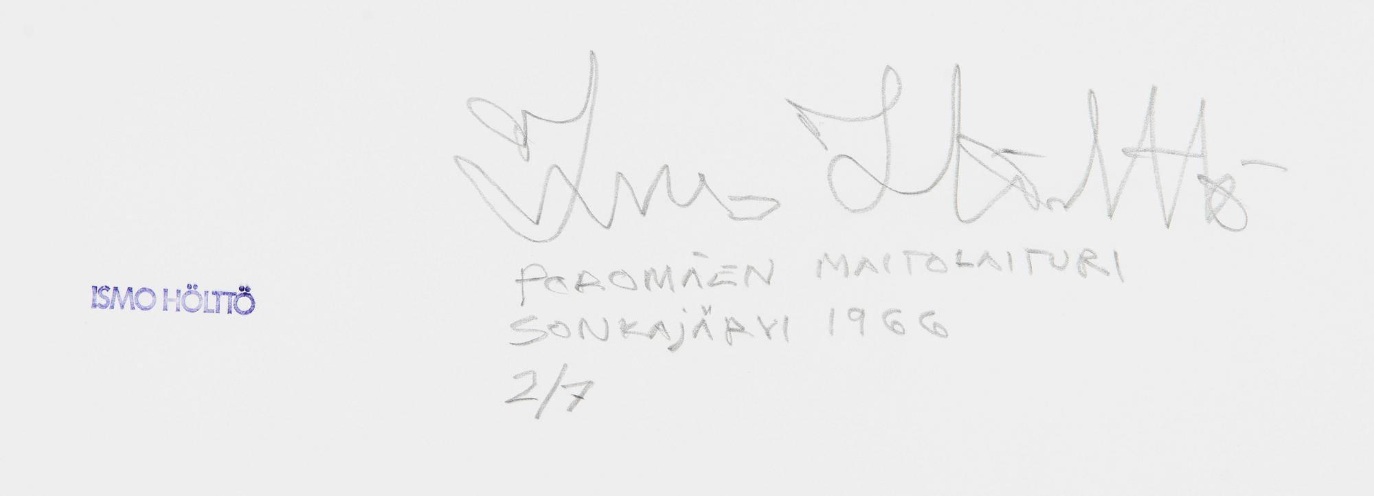 Ismo Hölttö, "Sonkajärvi, Savo 1966".