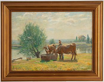 Carl Trägårdh, oil on canvas, signed.