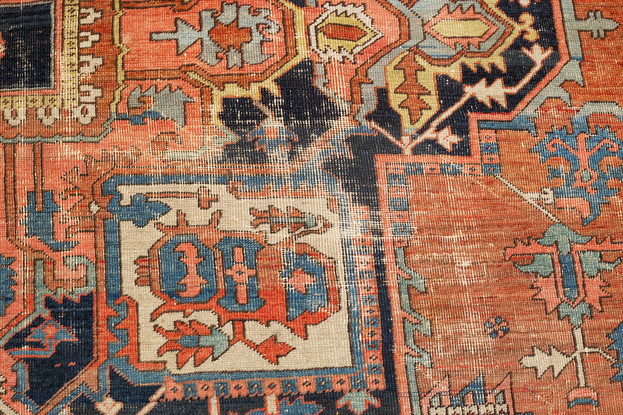 A carpet, an antique Heriz, ca 469,5-471 x 300-309,5 cm.