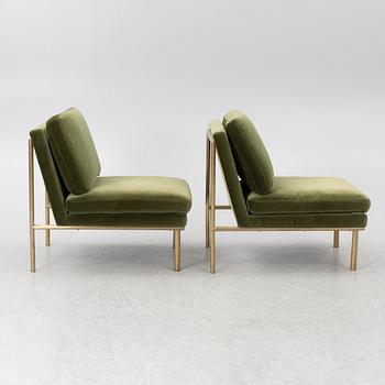 A pair of 'April' armchairs, Newport.