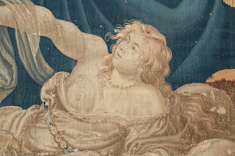Vävd tapet, "Messalinas död", gobelängteknik, ca 312 x 220 cm, Frankrike/Flanderna, 1600-tal.