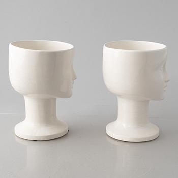 Lisa Larson, vaser, ett par, K-Studion, Gustavsberg.