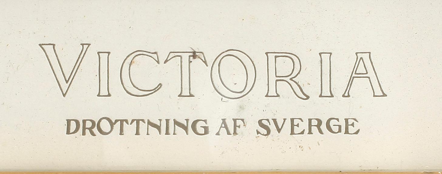 RAMAR MED FOTON, ett par. Gustaf V och Victoria.