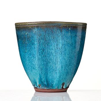 Wilhelm Kåge, a "Farsta" stoneware vase, Gustavsberg studio, Sweden 1960.