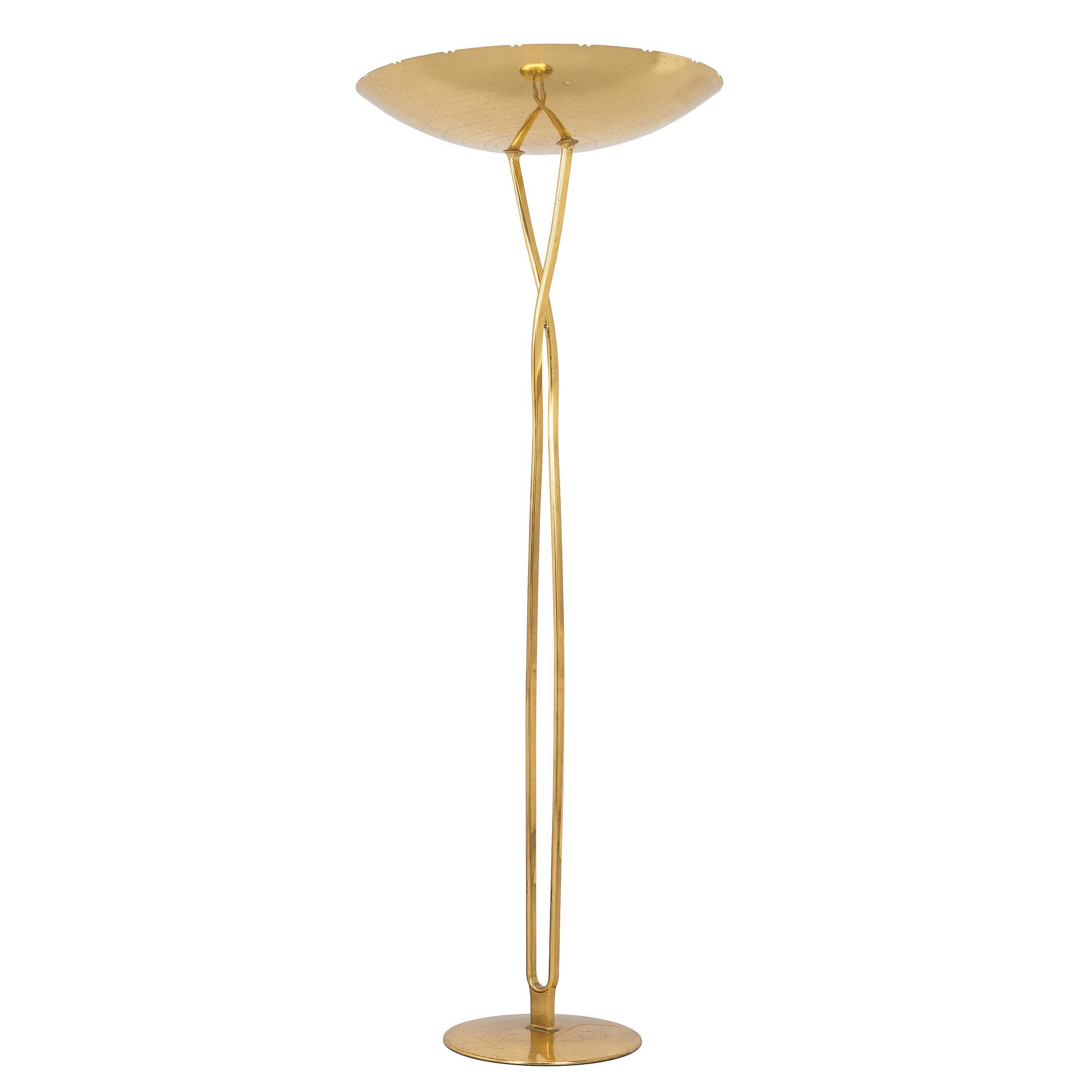 Paavo Tynell, A mid-20th century floor lamp model 9640, Taito Oy, Finland.