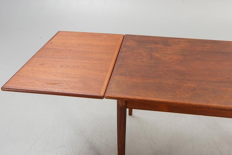Matbord, teak, Holländskt utdrag, Danmark, 1960-tal.