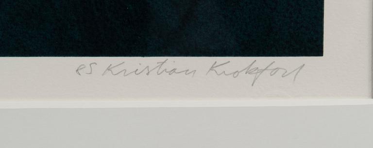 KRISTIAN KROKFORS, serigrafi, signerad, daterad 85 och numrerad 18/80.