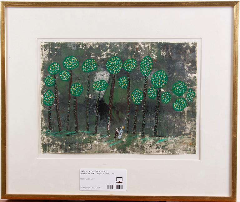 PYK, MADELEINE, blandteknik, sign o dat -83.