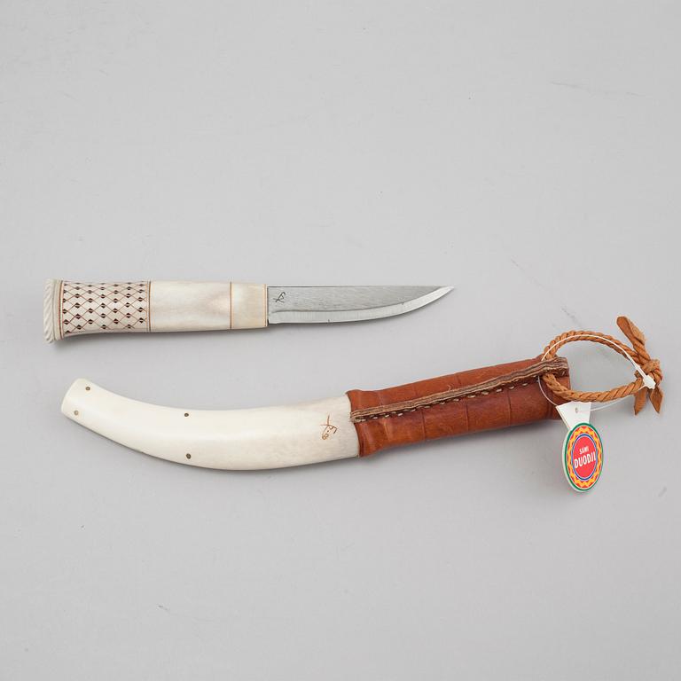 A knife by Sven Åke Risfjäll, signed and dated -96.