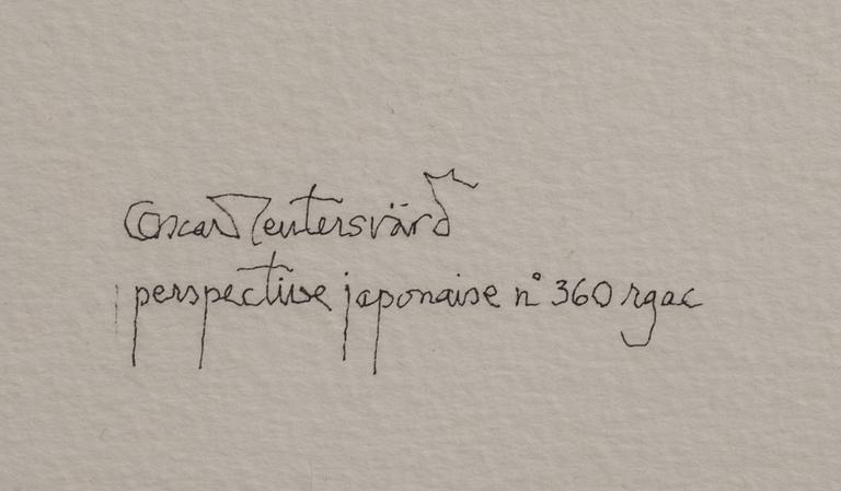 OSCAR REUTERSWÄRD, akvarell, signerad.