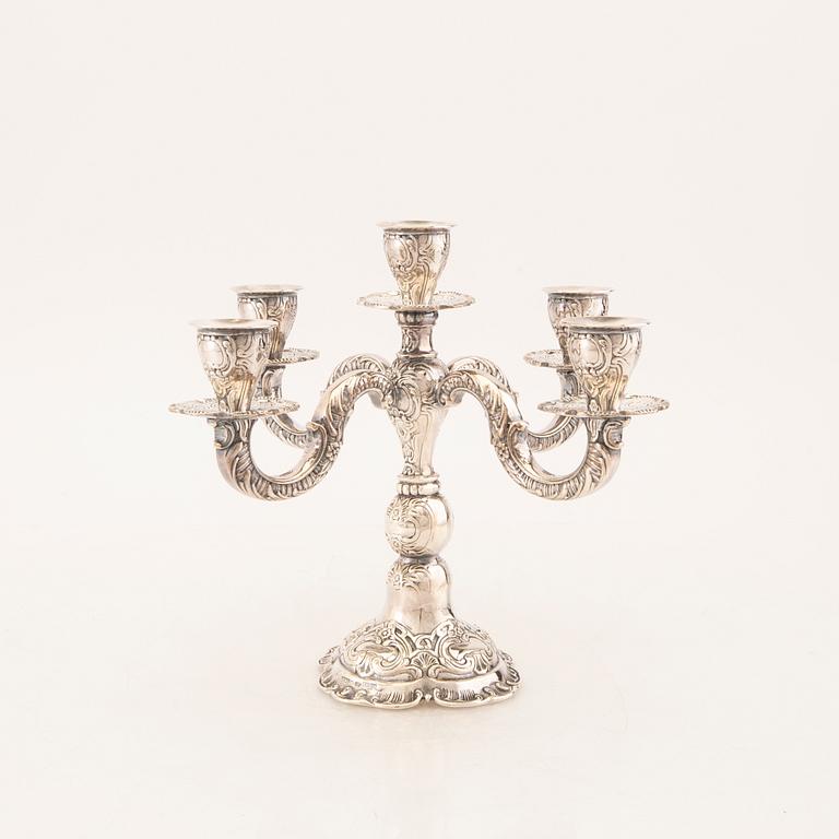 Kandelaber silver GEWE Malmö 1976.