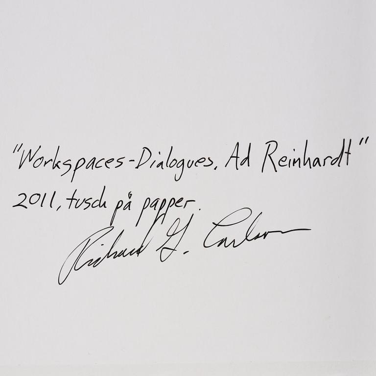 Richard Griffith Carlsson, "Workspaces – Dialogues. Ad Reinhardt".